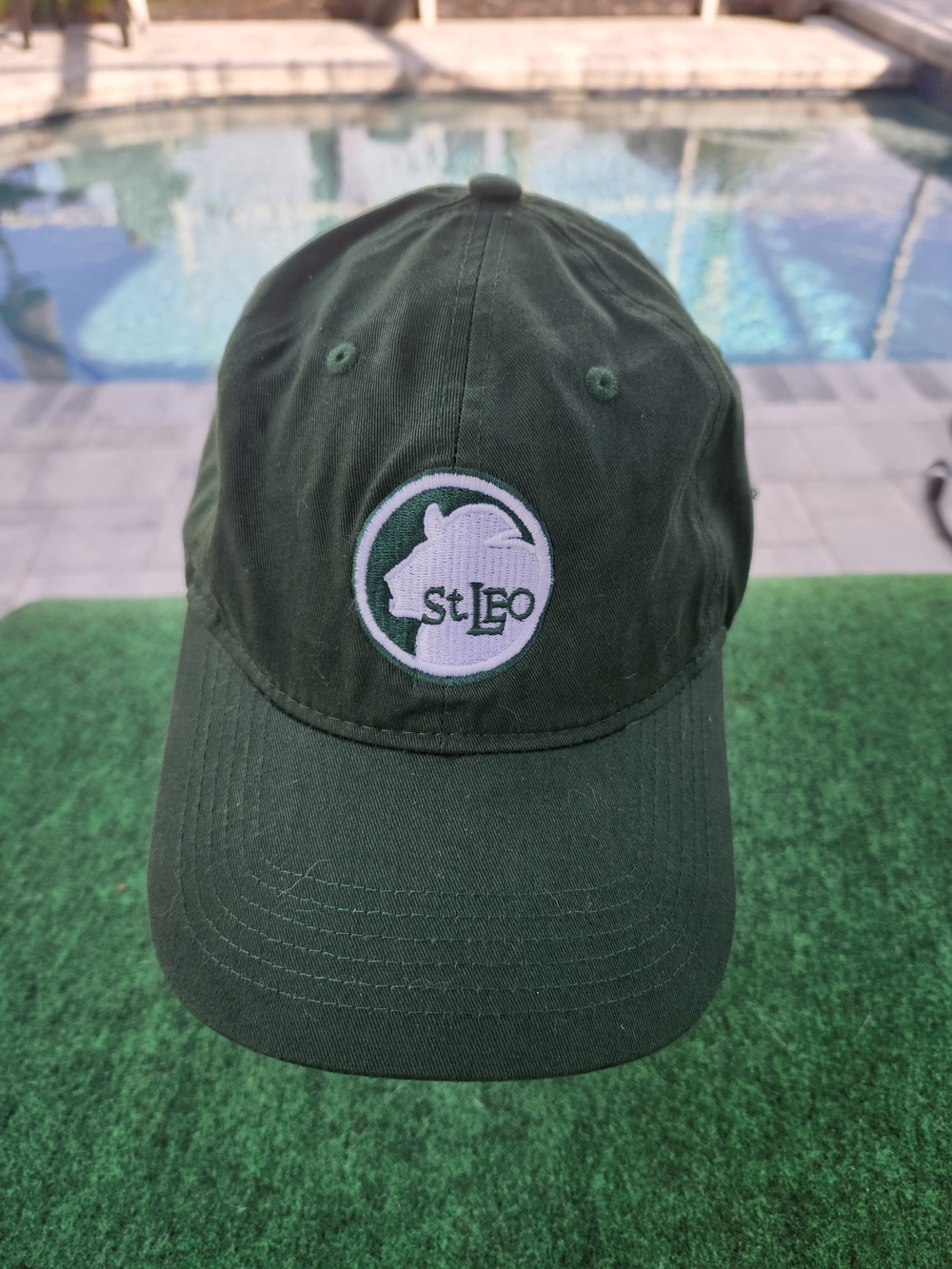 St. Leo Dark Green Baseball Cap - Embroidered Logo